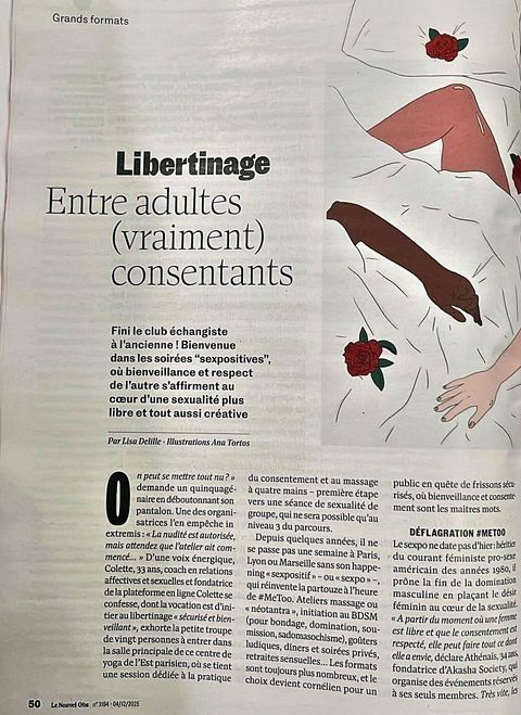 Le Nouvel Obs, grand format « Entre adultes (vraiment) consentants »